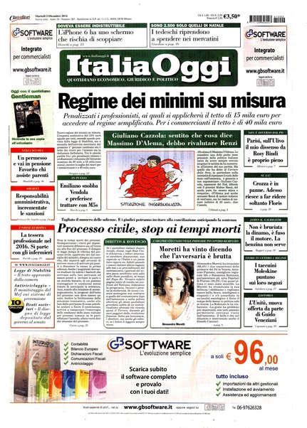 Italia oggi : quotidiano di economia finanza e politica